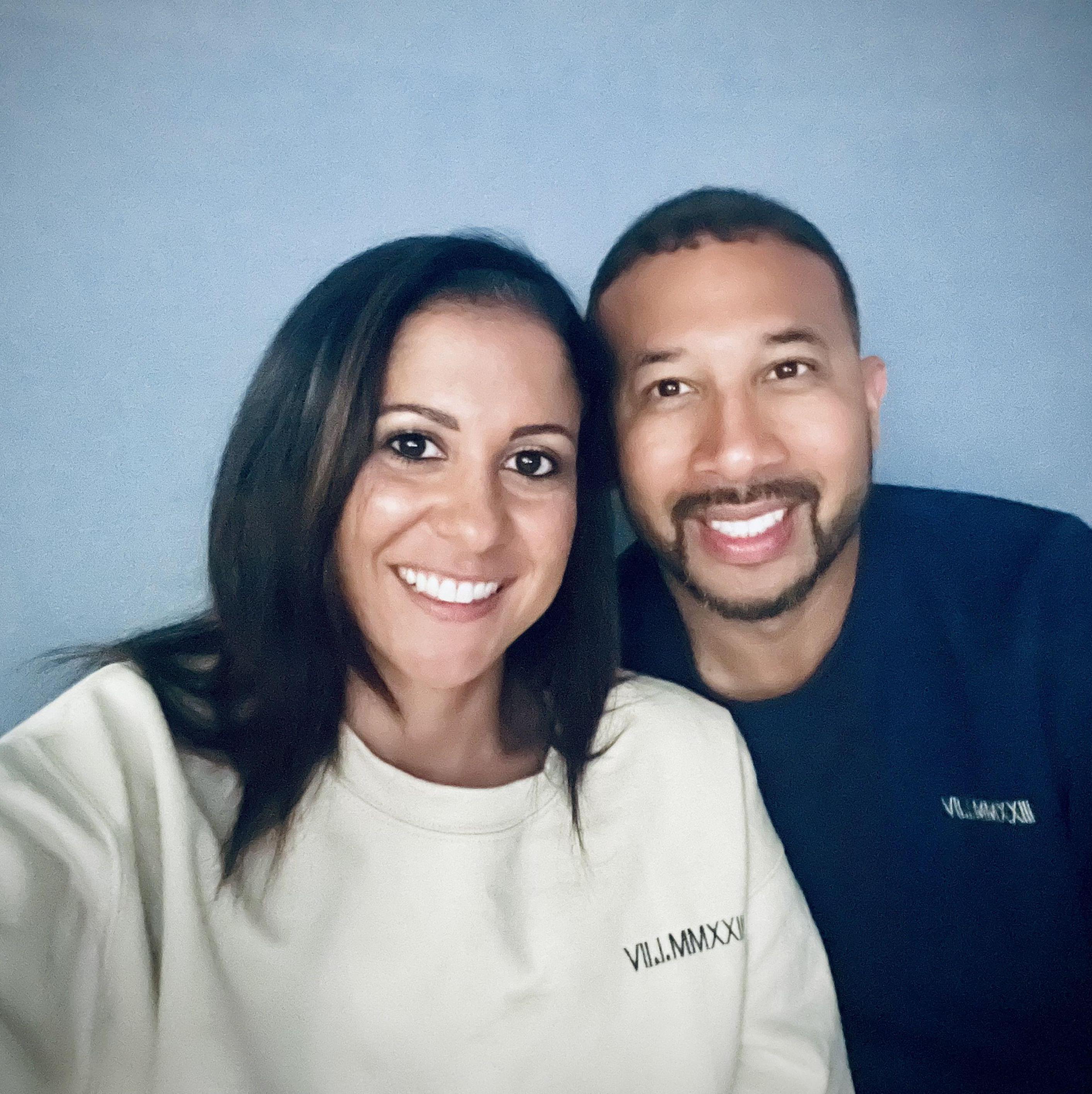 Sporting our Anniversary shirts!