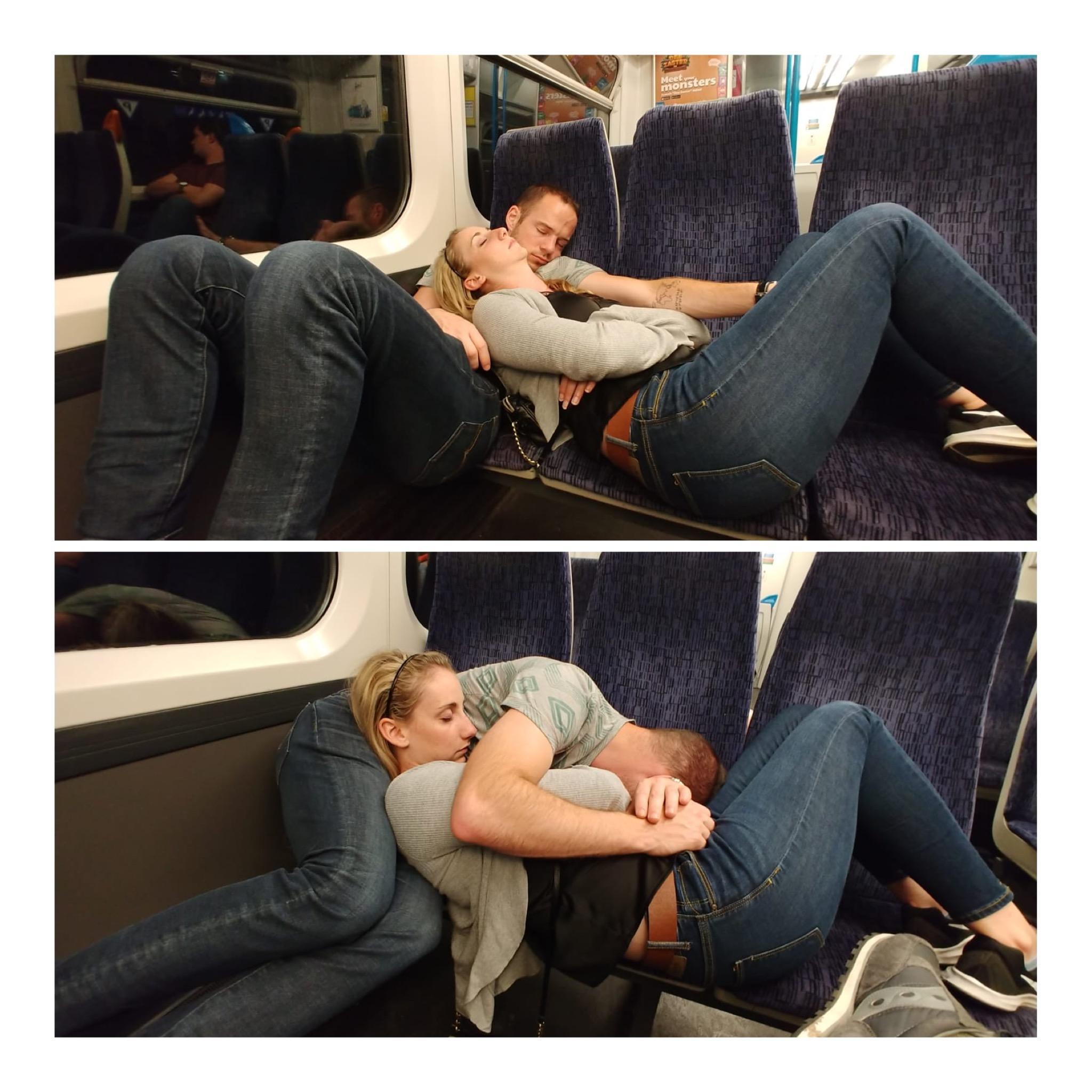 Falling asleep after a night out in London, sleeping is our favorite.