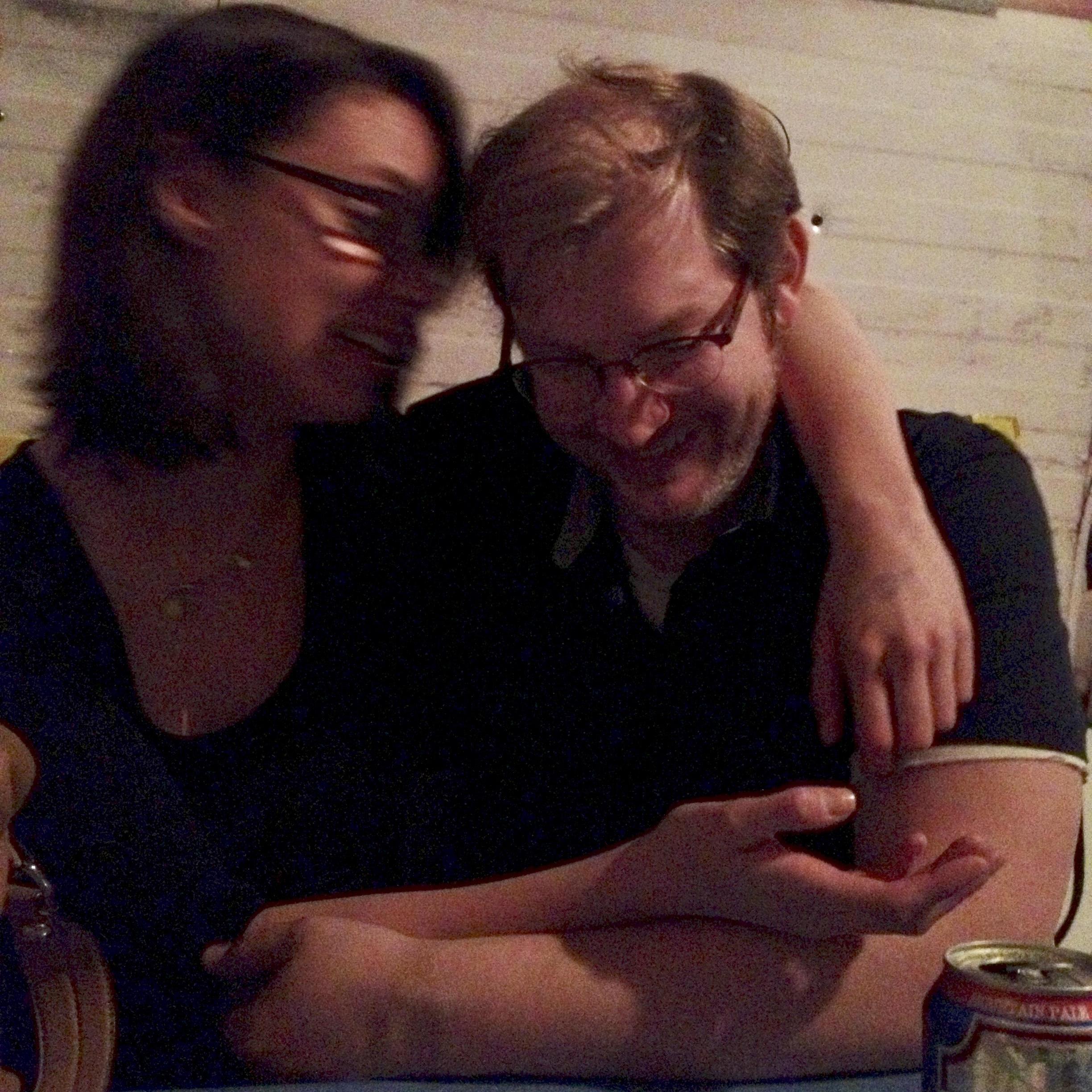 Sarah yaps, Chris laughs