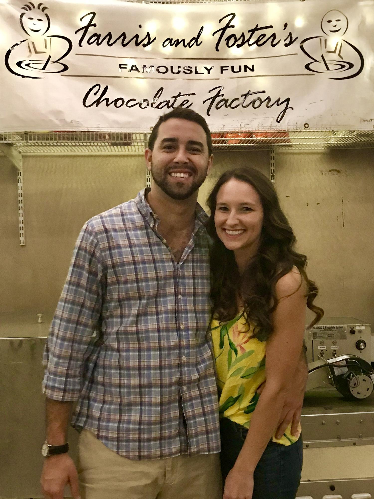 Our First Date! We went to Farris and Foster and made chocolate treats