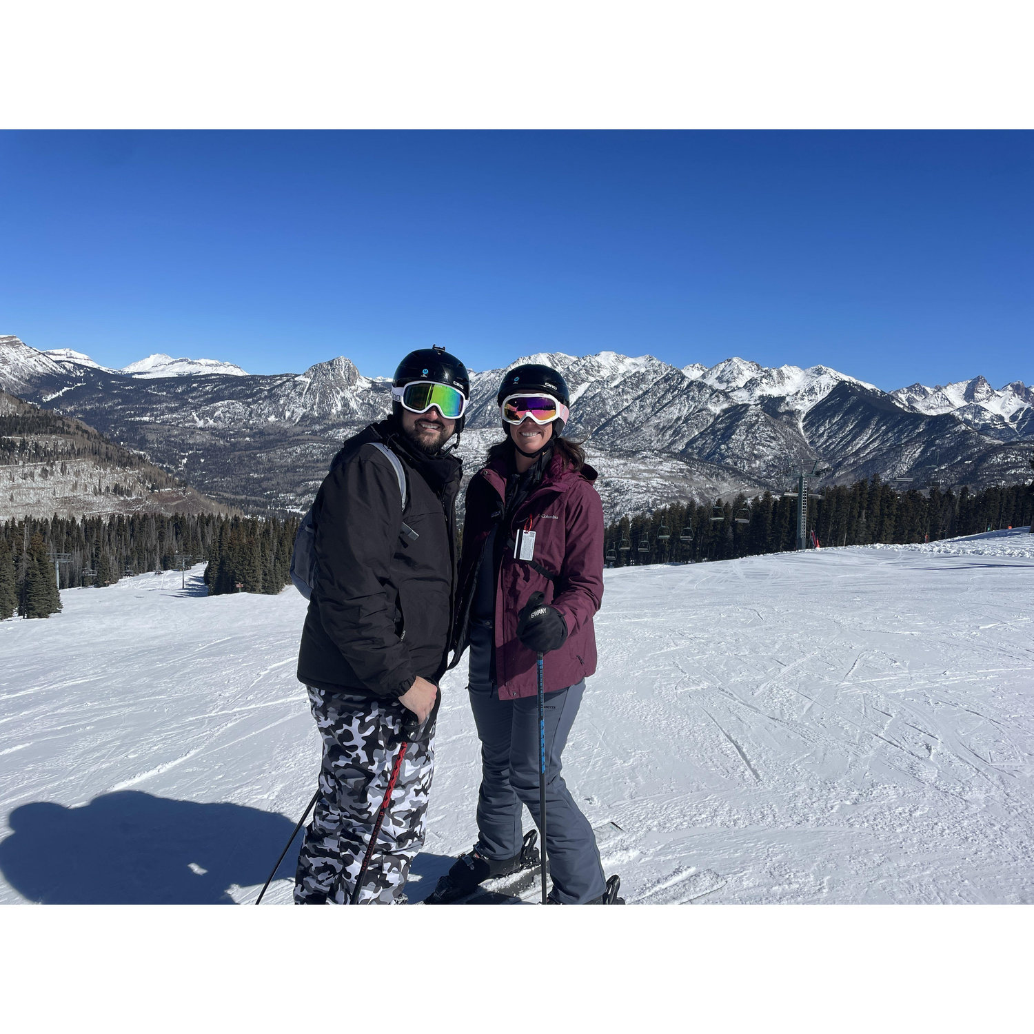 Skiing at Powder Mountain, Utah