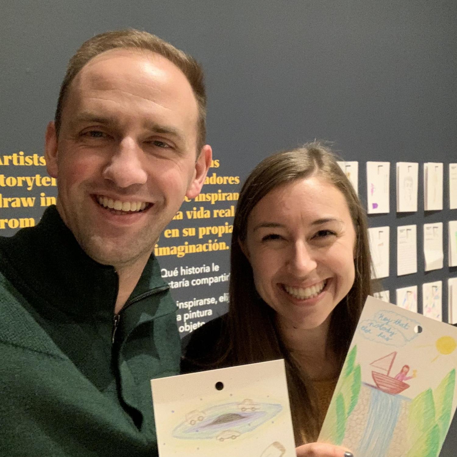 First photo together on a date at Philbrook Museum of Art. (Feb 2023)