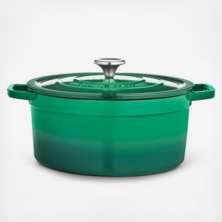 Martha Stewart Collection - 6 qt. Enameled Cast Iron Round Dutch Oven