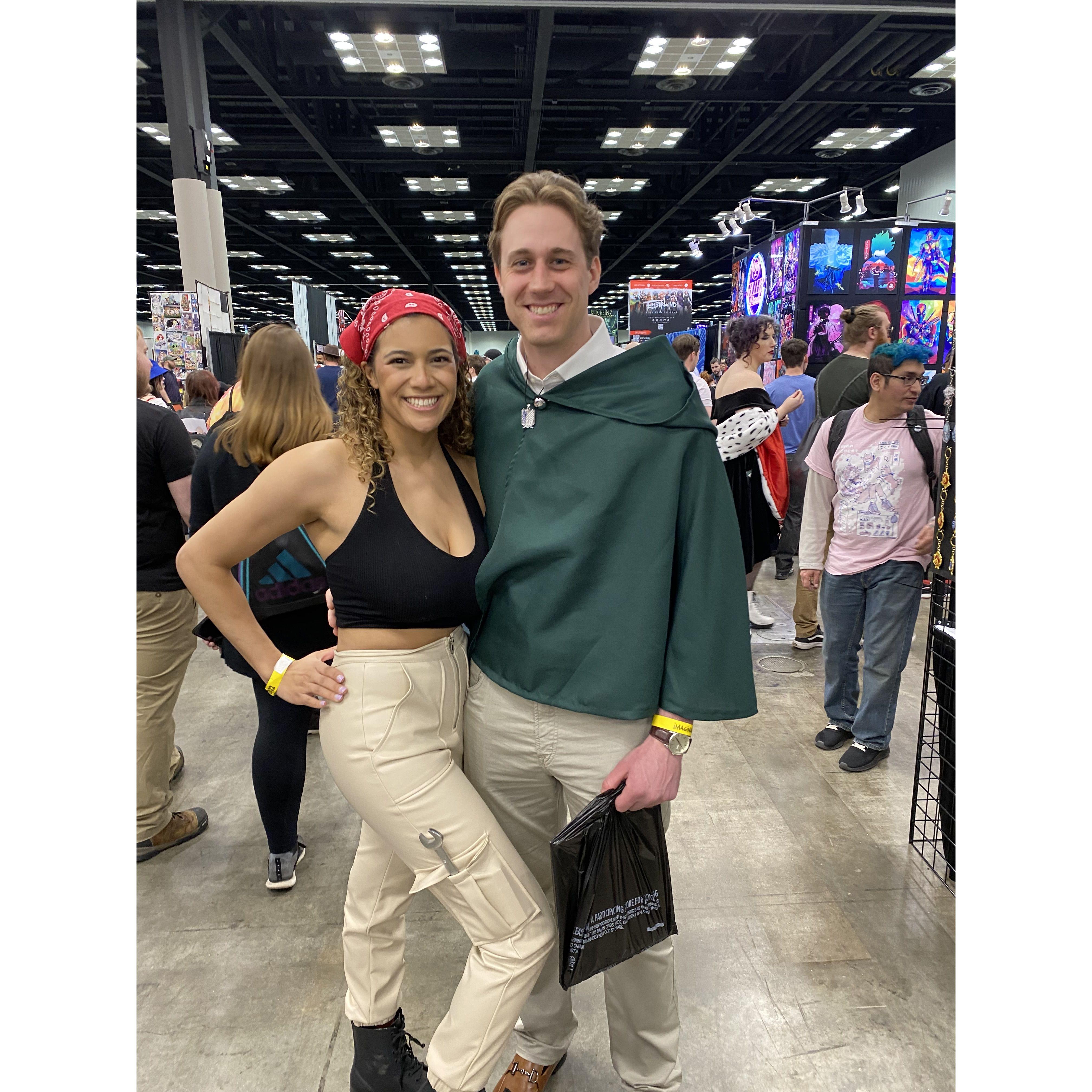 Sam surprised Bri with tickets to an Anime convention!