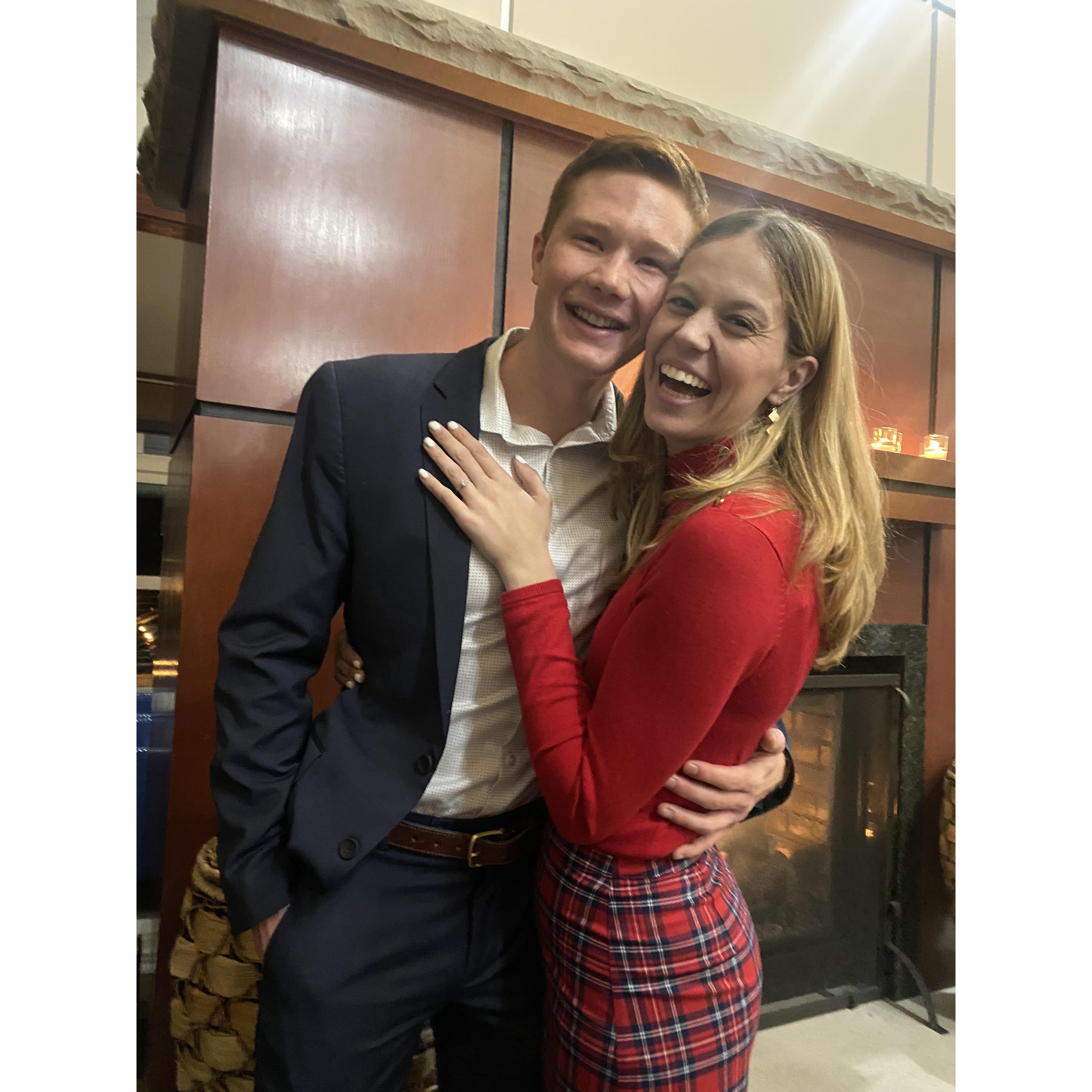 Celebrating at our engagement party in Chattanooga!