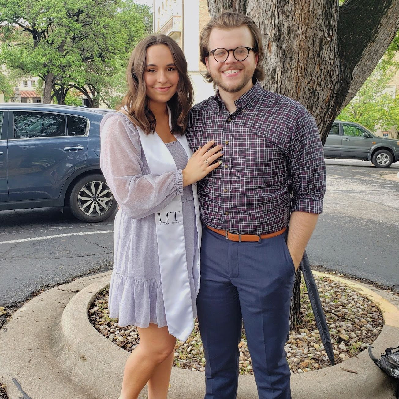 Celebrating Sabrina's graduation from our alma mater, the University of Texas.