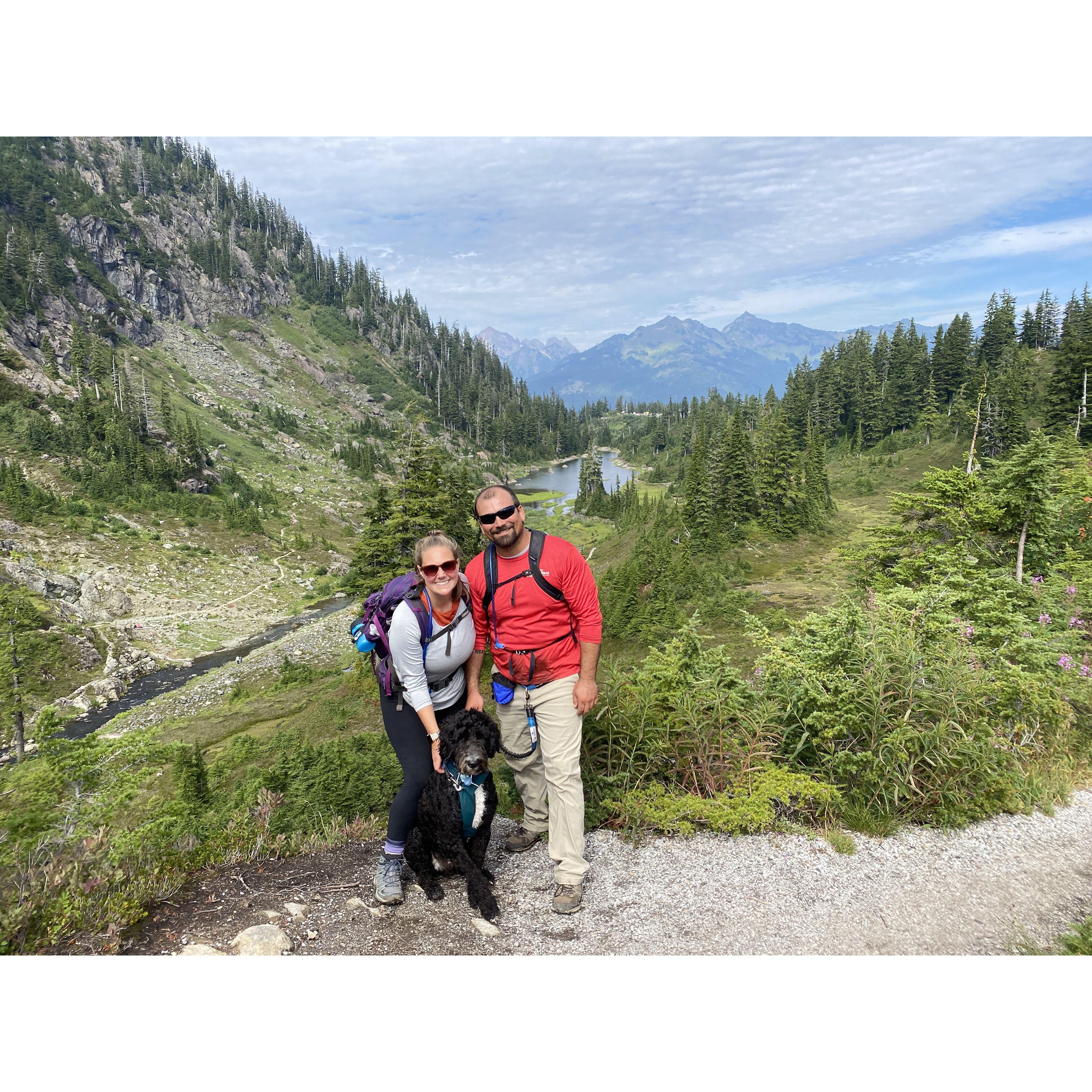 Chain lakes hike, in Mount Baker Nation Forest