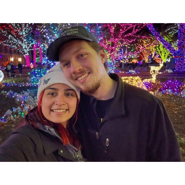 First Christmas light date.
