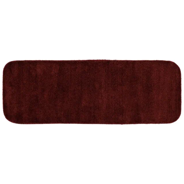 22"x60" Traditional Plush Nylon Washable Bath Rug Chili Pepper Red - Garland: Machine Made, Low Pile, Runner Shape, Tufted Texture