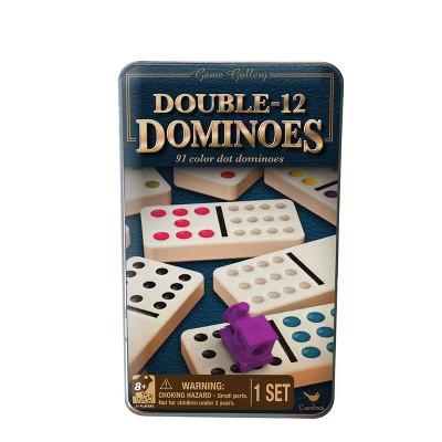 Cardinal Game Gallery Double 12 Color Dot Dominoes