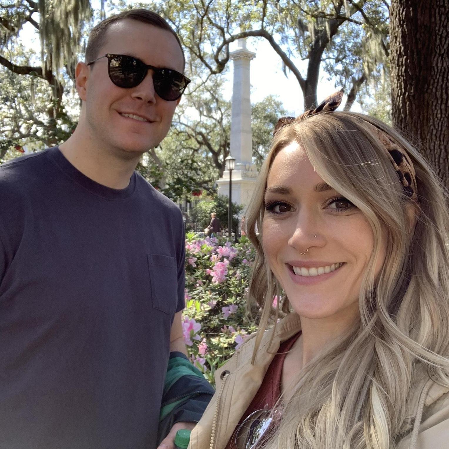 In Savannah, Georgia for Brittany's 30th birthday.