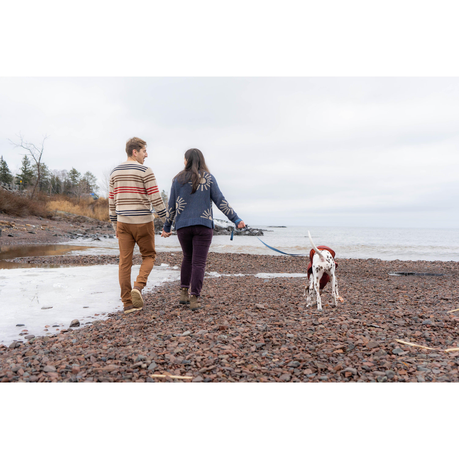 Engagement photos with Ripley in Duluth, MN!
