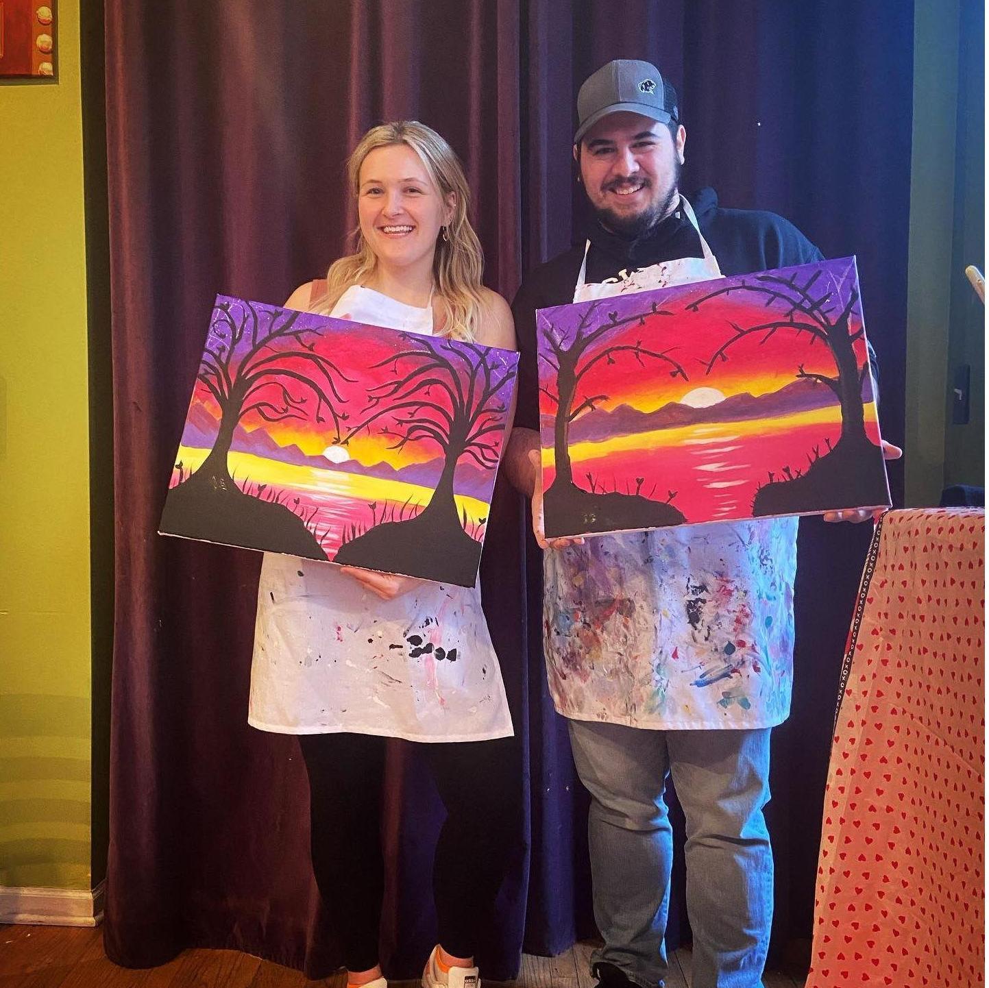 From watching to painting sunsets together.