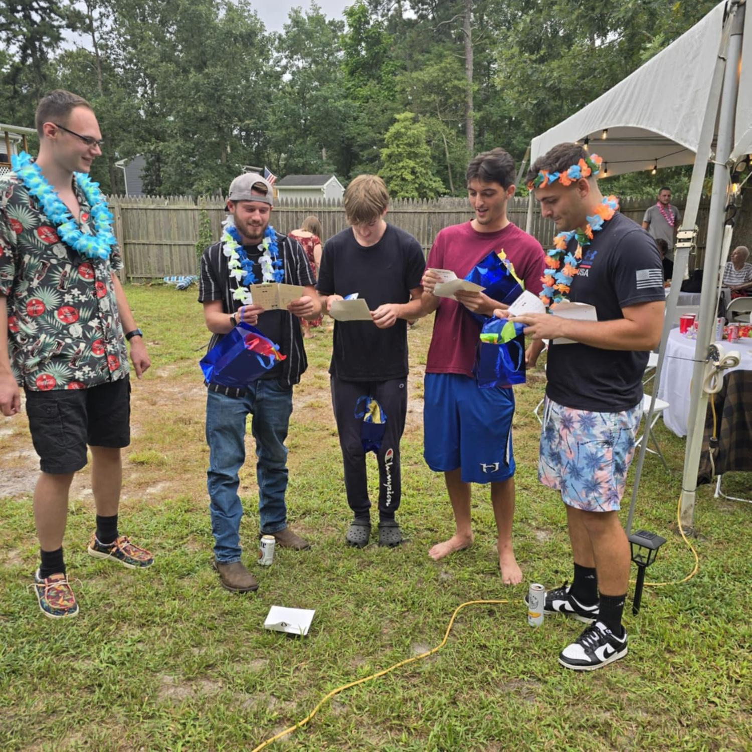 Asking the groomsmen!