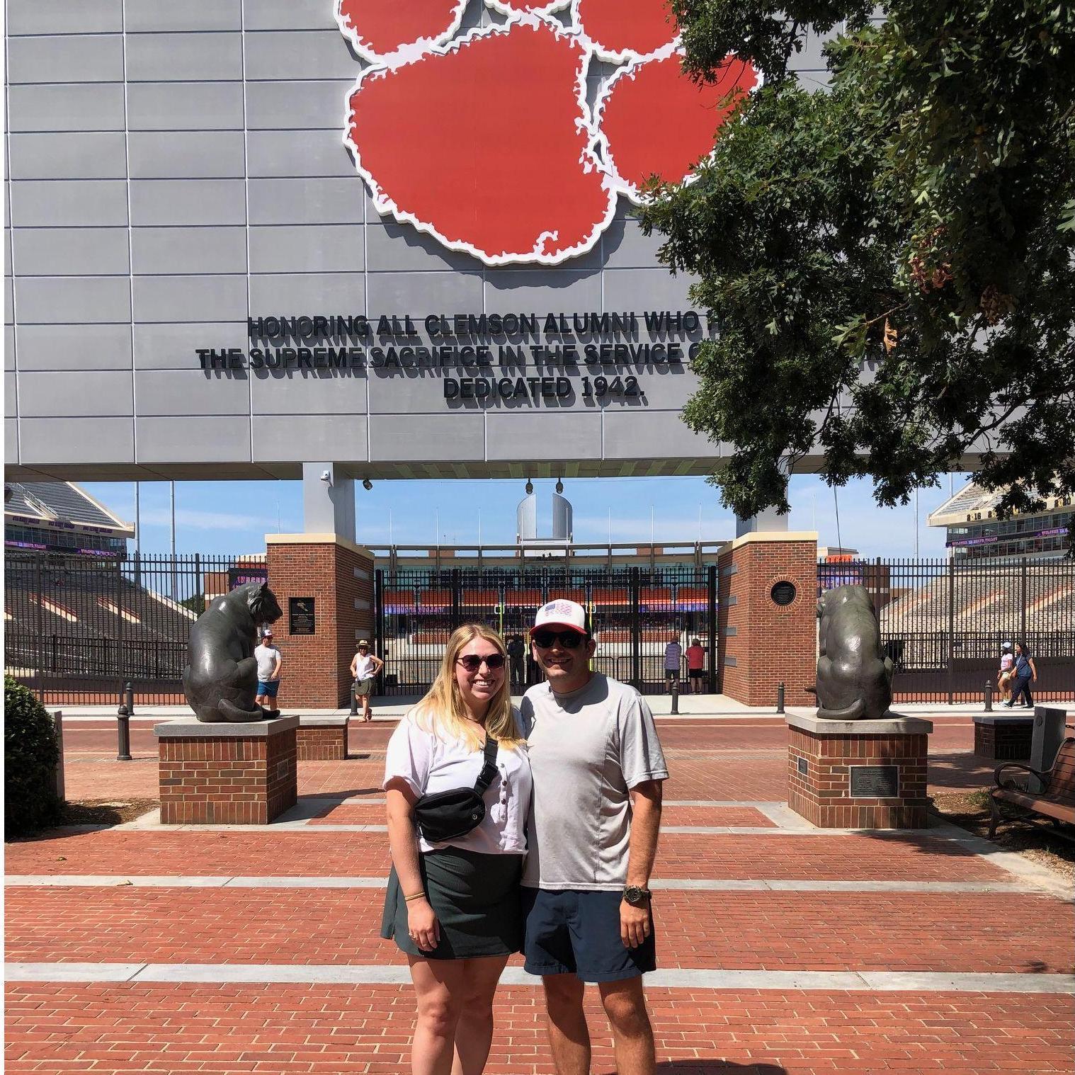 Jason's first visit to Clemson