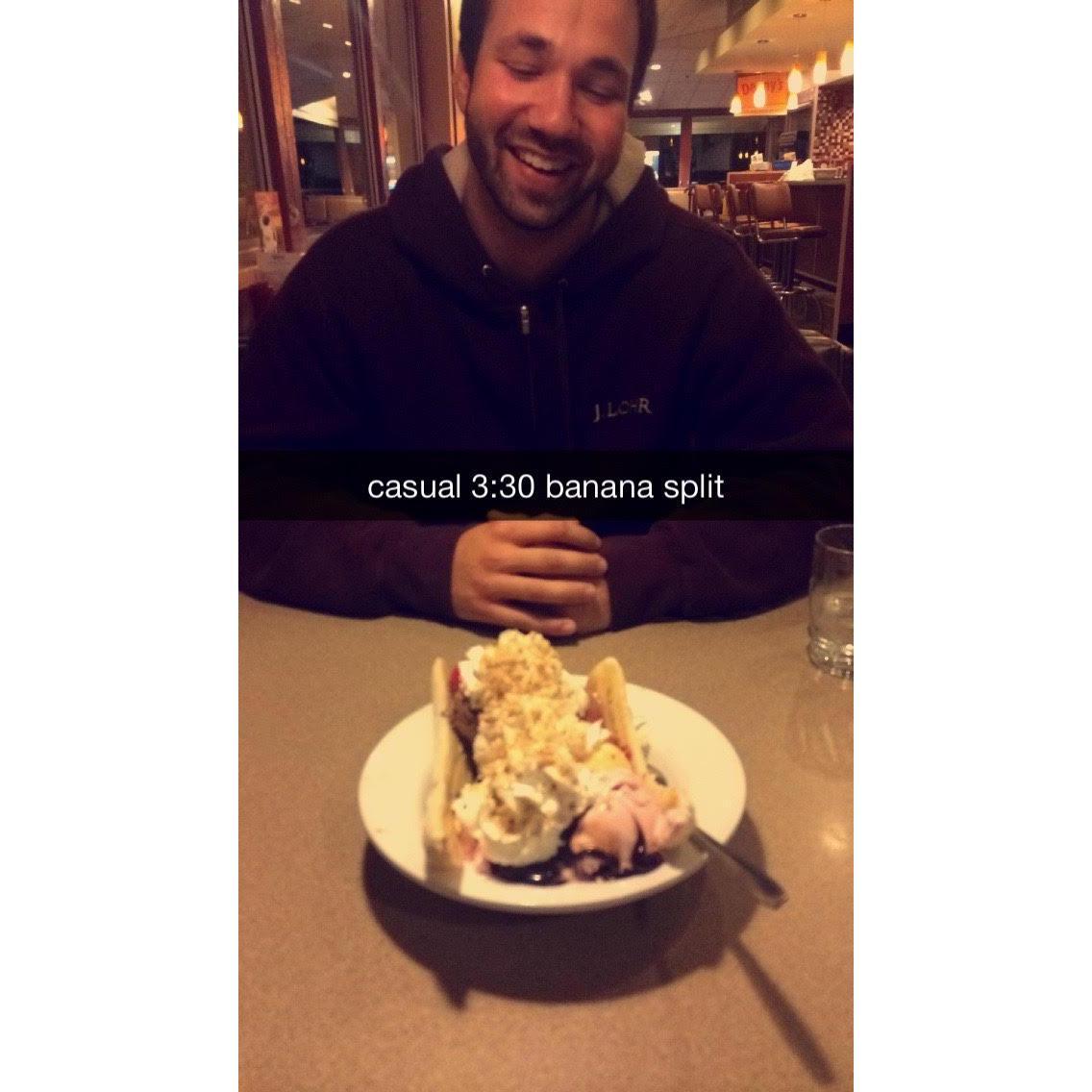 That first banana split