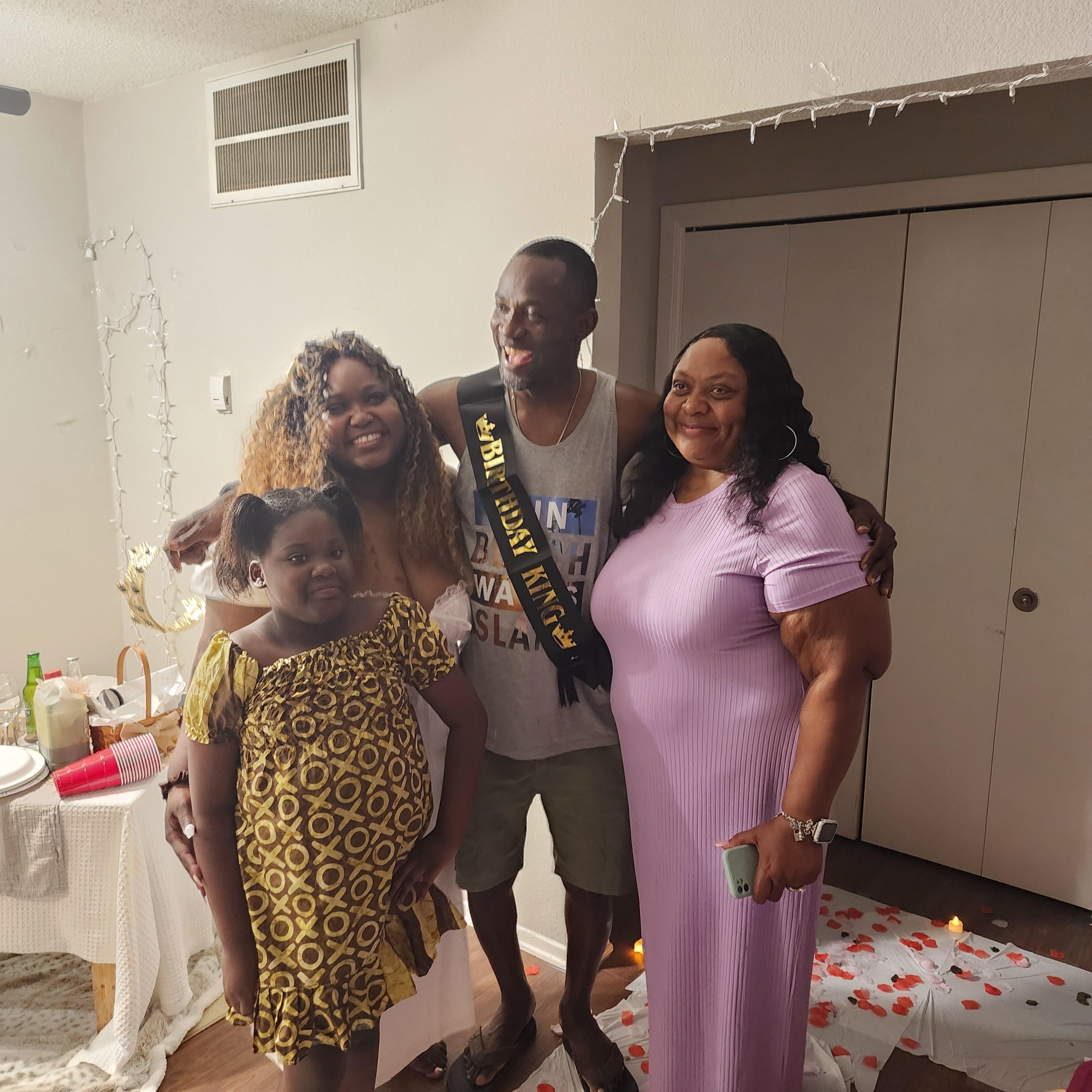 Moments after the sweet, surprise proposal.