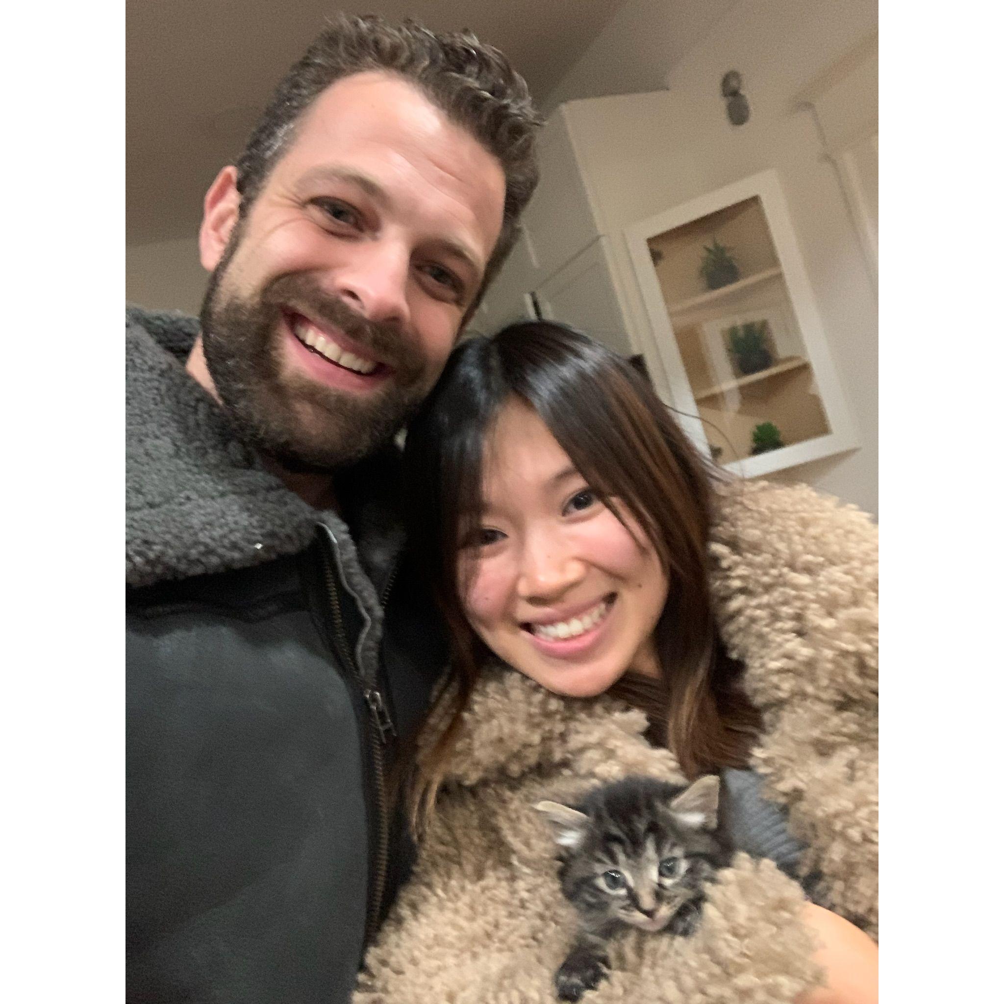 First picture with Olga, Apr 2020