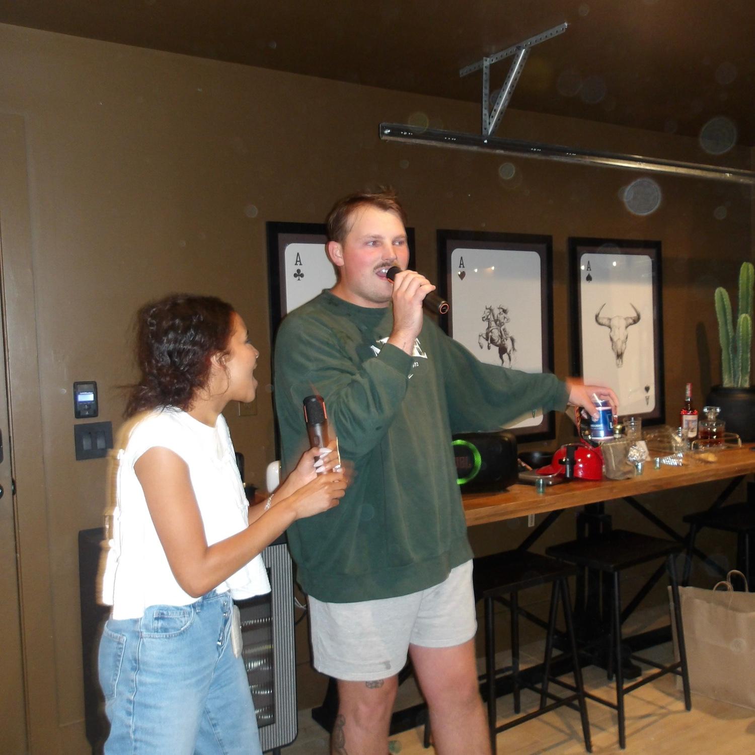 If you know Jovi you know she loves to sing here are we singing our hearts out together