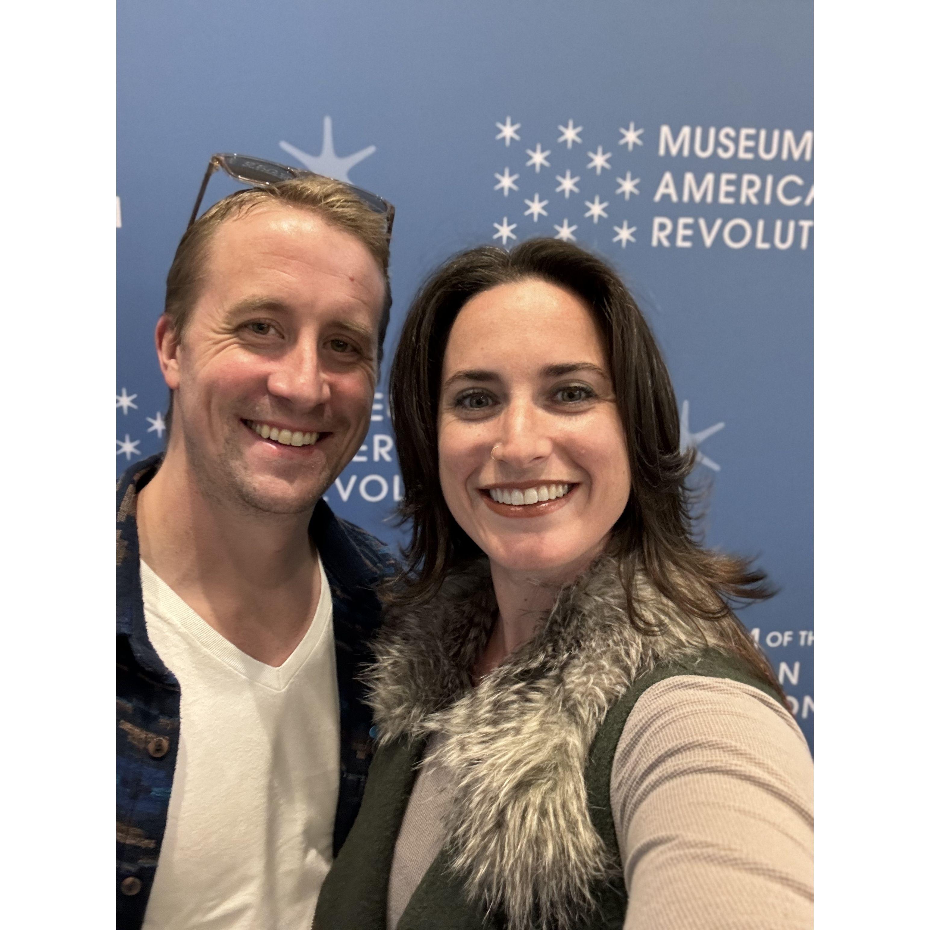 We also LOVE going to Philly! Little trip to the Museum of the American Revolution, George Washington slept here...