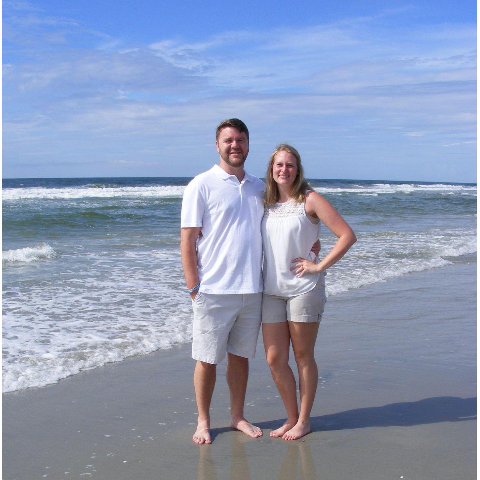 Our first ever time to the beach together!