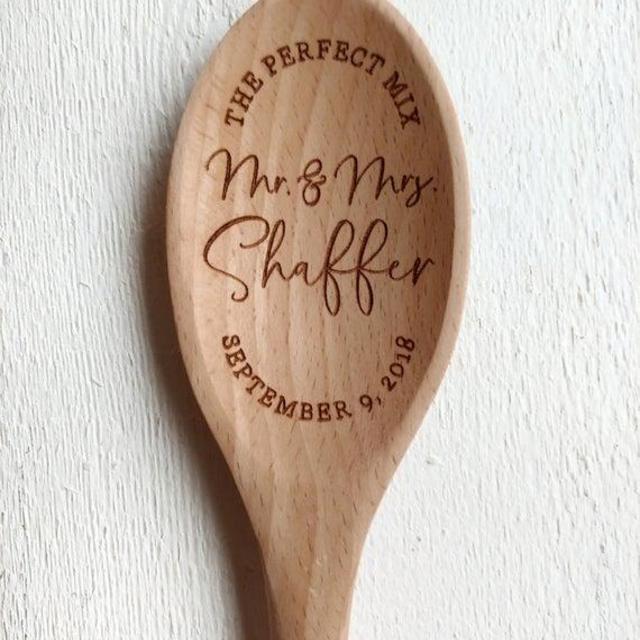 Personalized Wood Mixing Spoon
