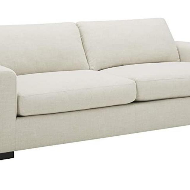 Amazon Brand - Stone & Beam Westview Extra-Deep Down-Filled Sofa Couch, 89"W, Cream