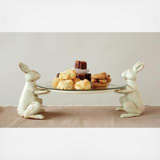 Bungalow Lane Rabbit Plate Holder, Set of 2