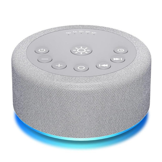 Sleep Sound Machine White Noise Machine with 30 Non Looping Sounds 12 Night light Colors with 5 Timers 36 Adjustable Volume Memory Function Brown Noise Machine for Baby kids Adult & Home Office Travel