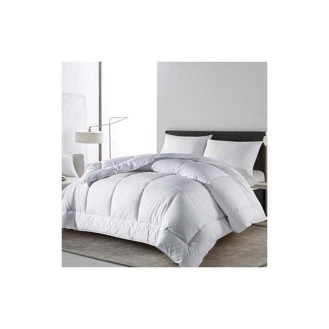 Peace Nest All Season Down Alternative Comforter Duvet Insert with Grid Jacquard Cover, Full/Queen