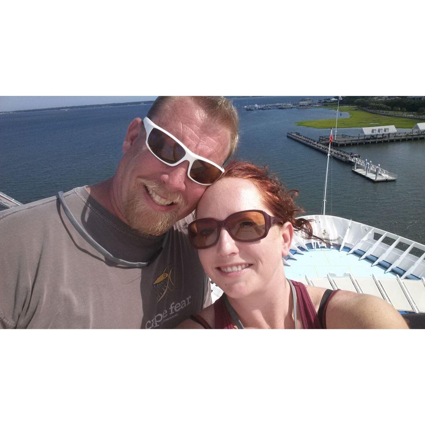 Our first Carnival Cruise together, can't wait for the Wedding Cruise!