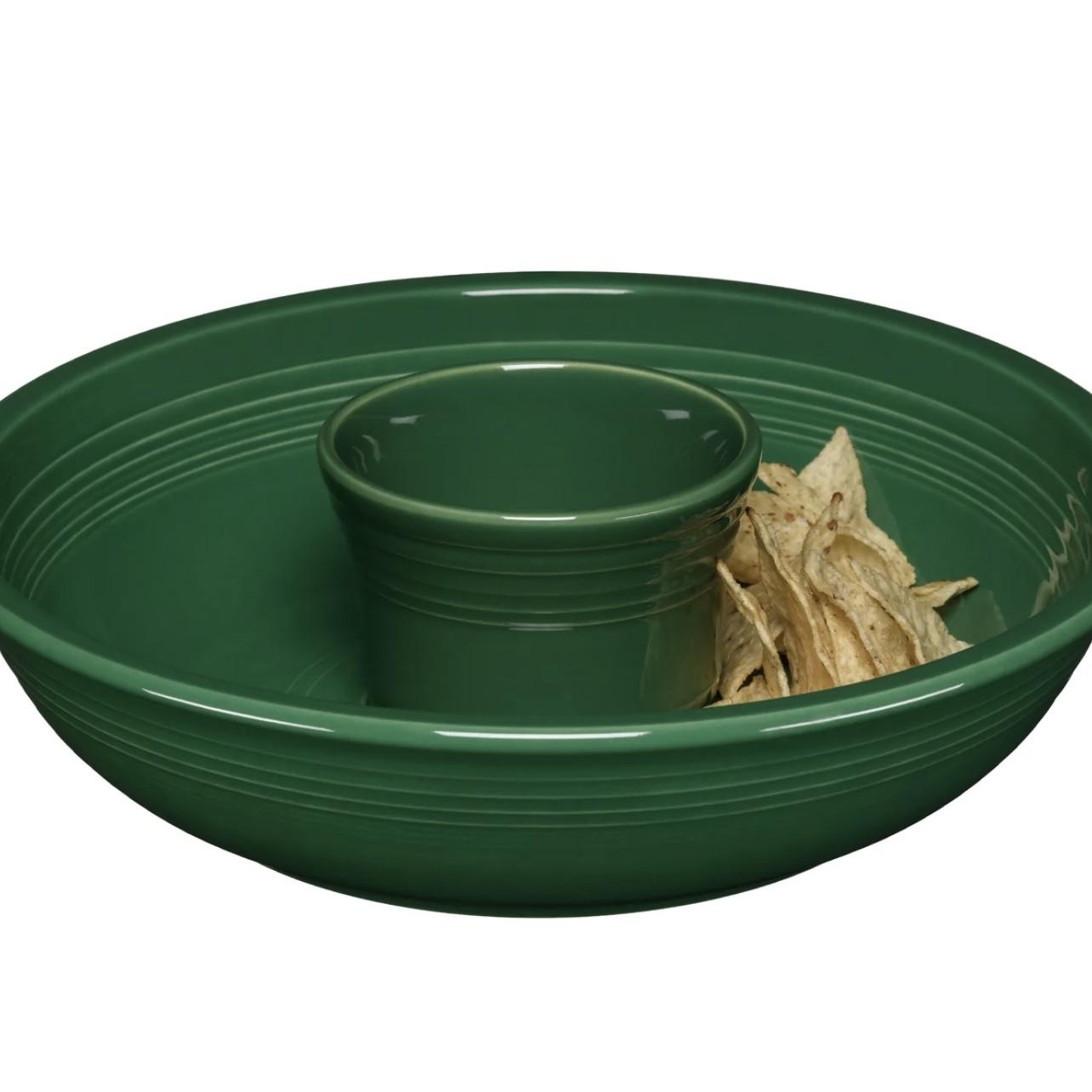 Fiesta 2-Piece Chip and Dip Set 12 7/8 Inch (Jade)