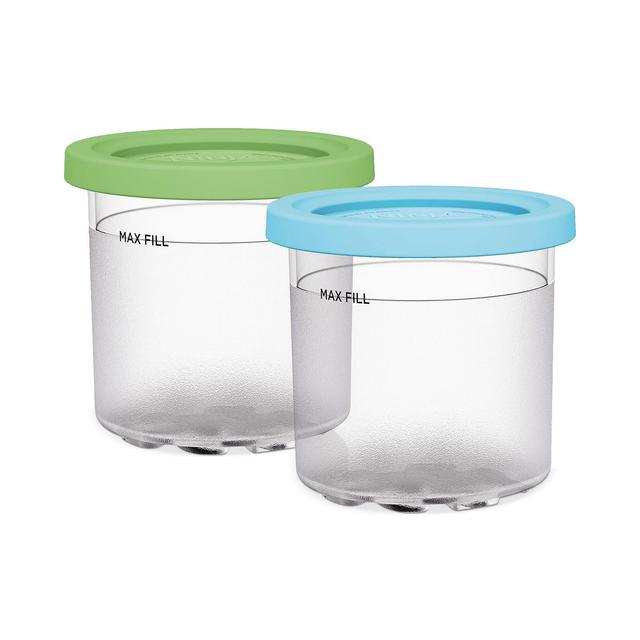 Ninja CREAMi Pint Containers with Colored Lids, Set of 2