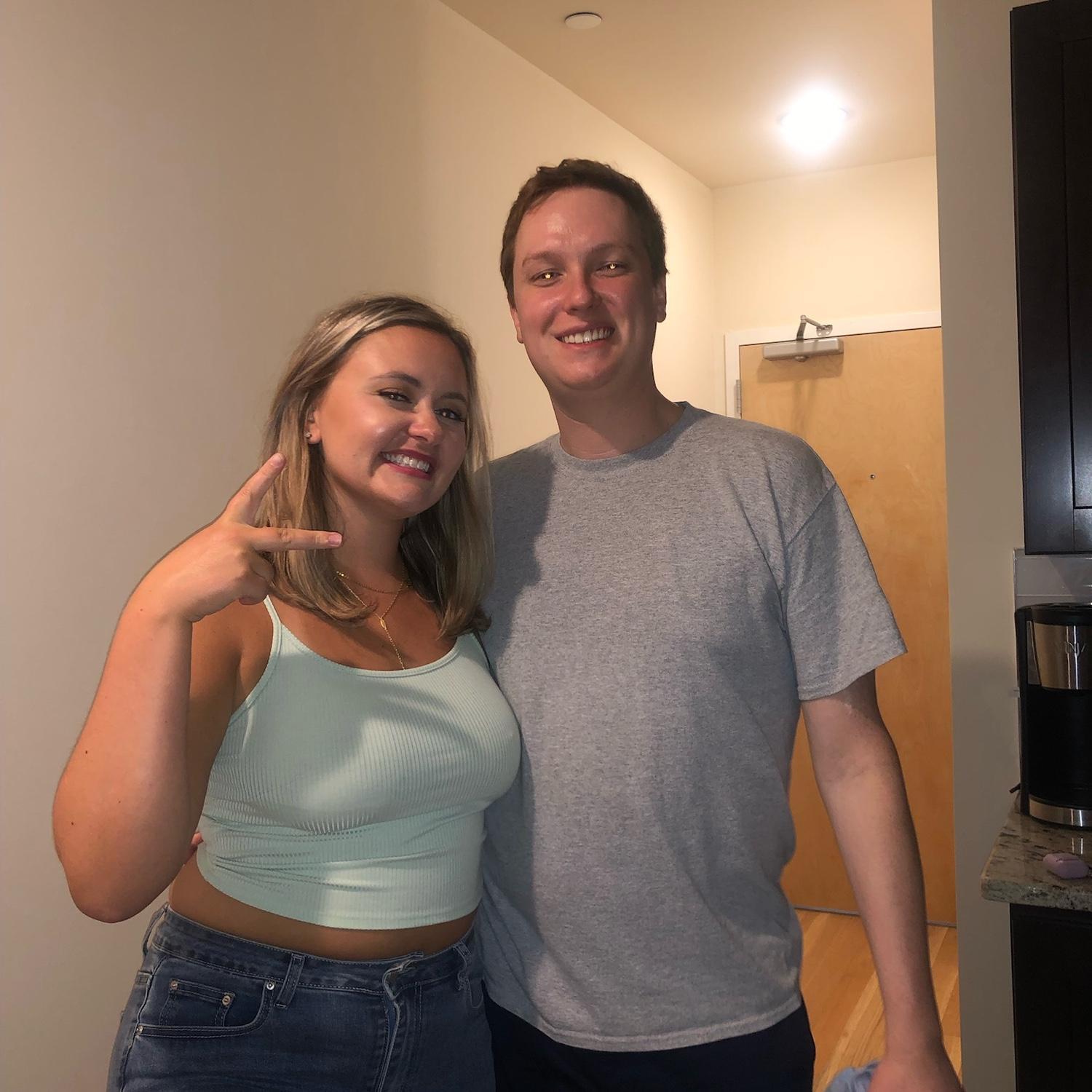 August 26th, 2022
The night we met! After South Bowl and Bob & Barbara’s, we had to take a photo in Dana and Tim’s new apartment where it all started!