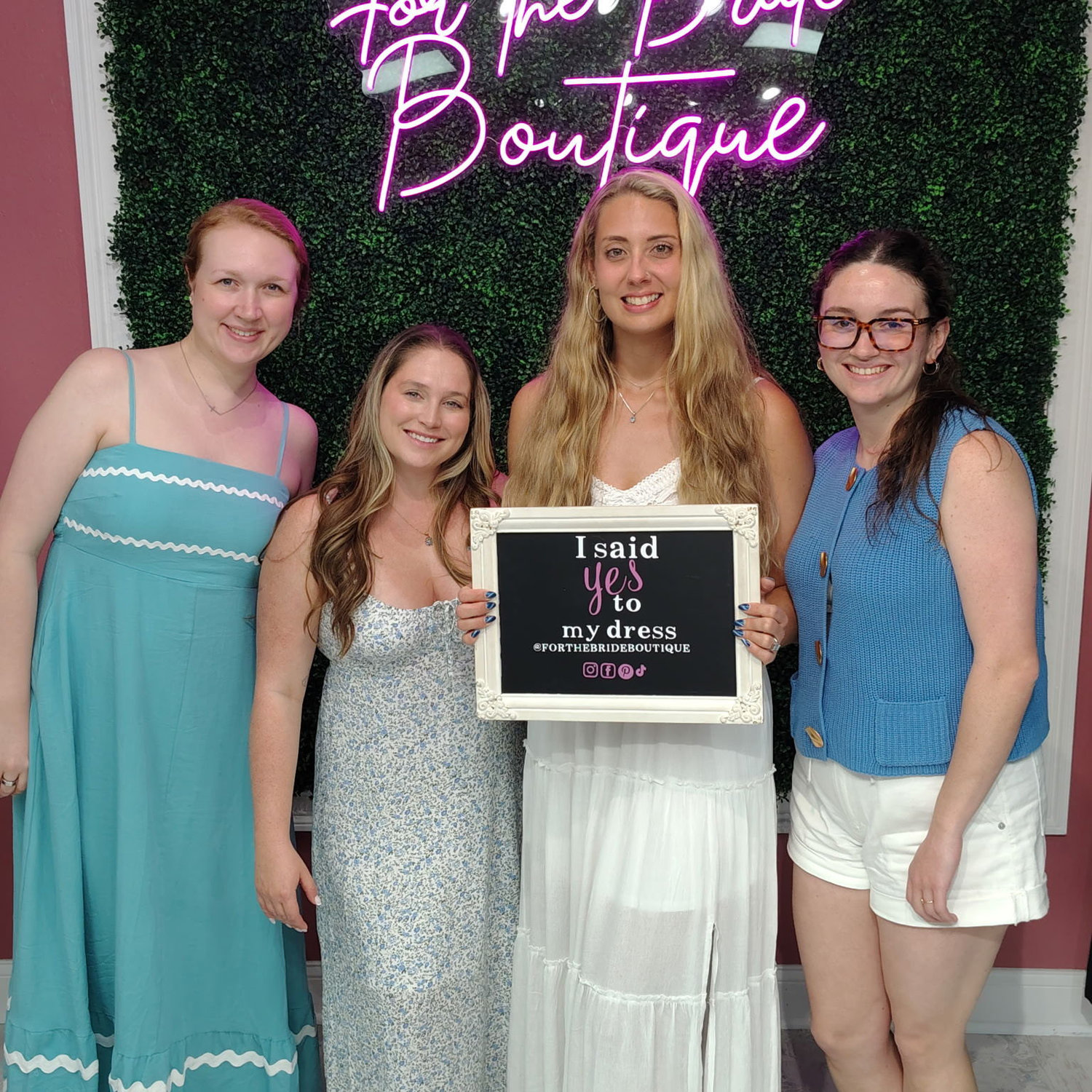 A beautiful day with the best gals, lots of laughs, happy tears, and Amber finding her dream dress for the best day ever!