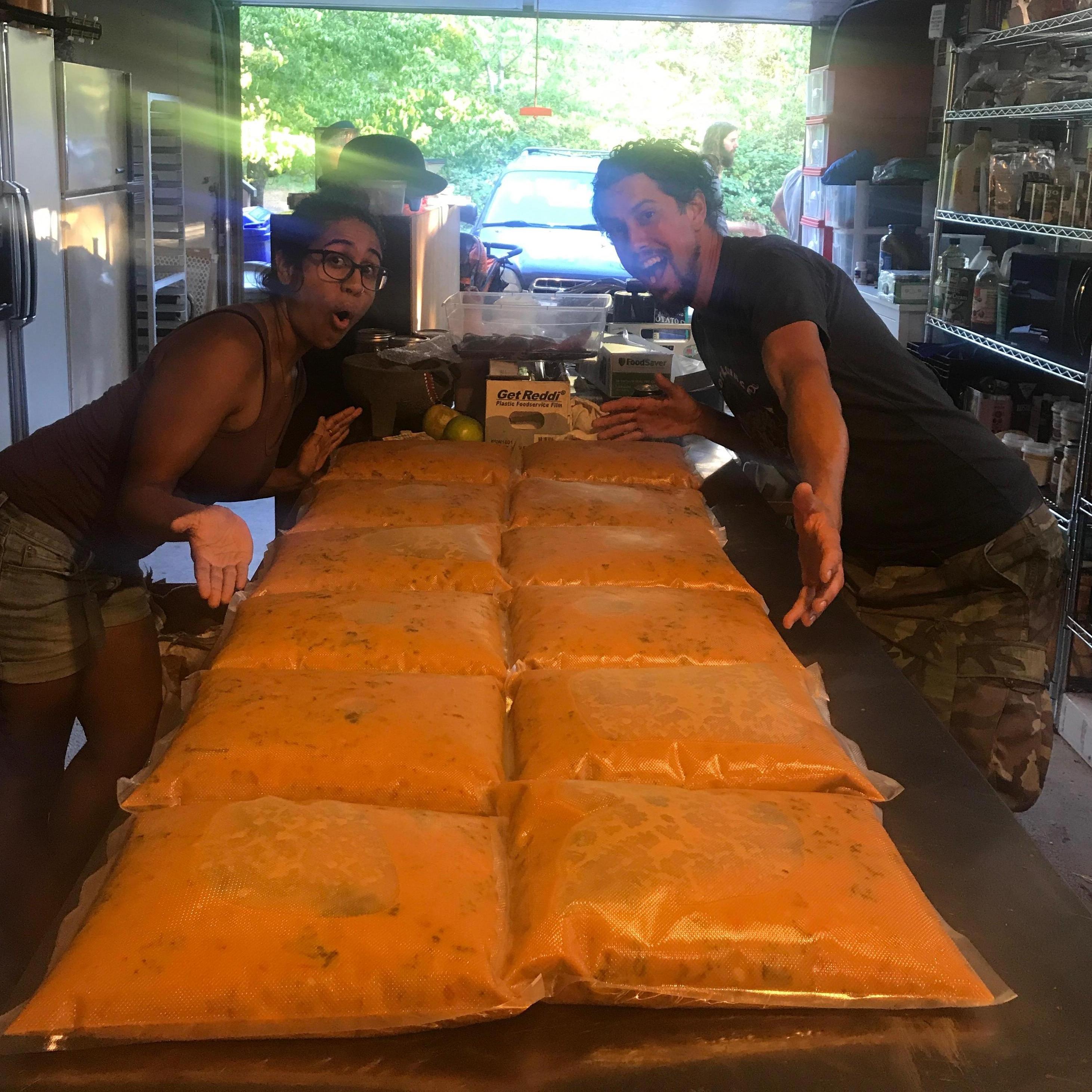 When we say we'll cook a meal for our Burning Man camp, we don't mess around!