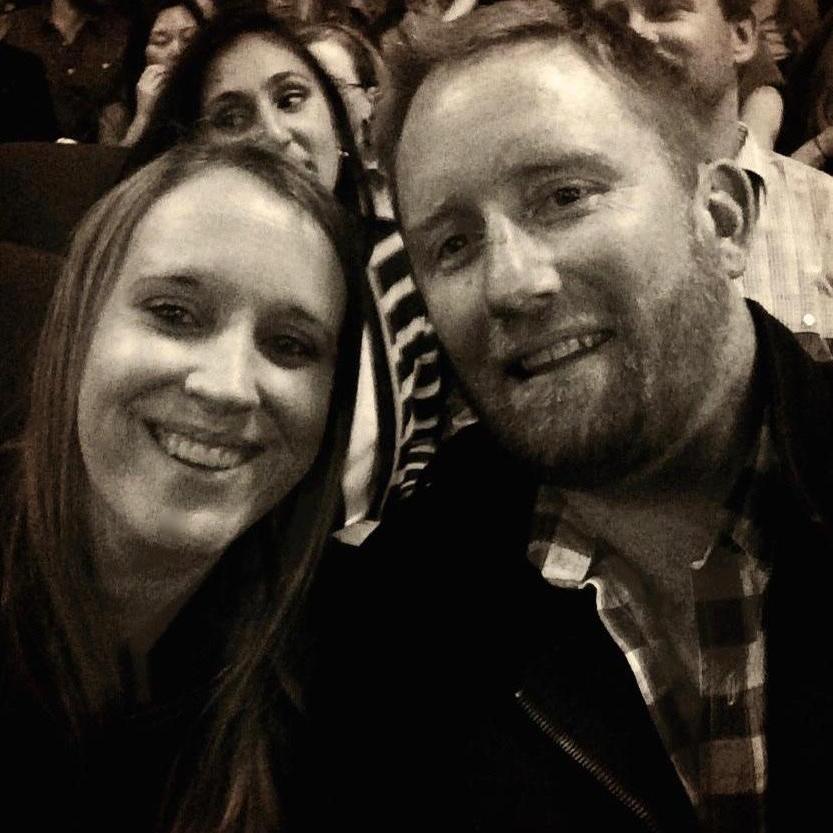 Our first picture together! And our first concert: Rod y Gab