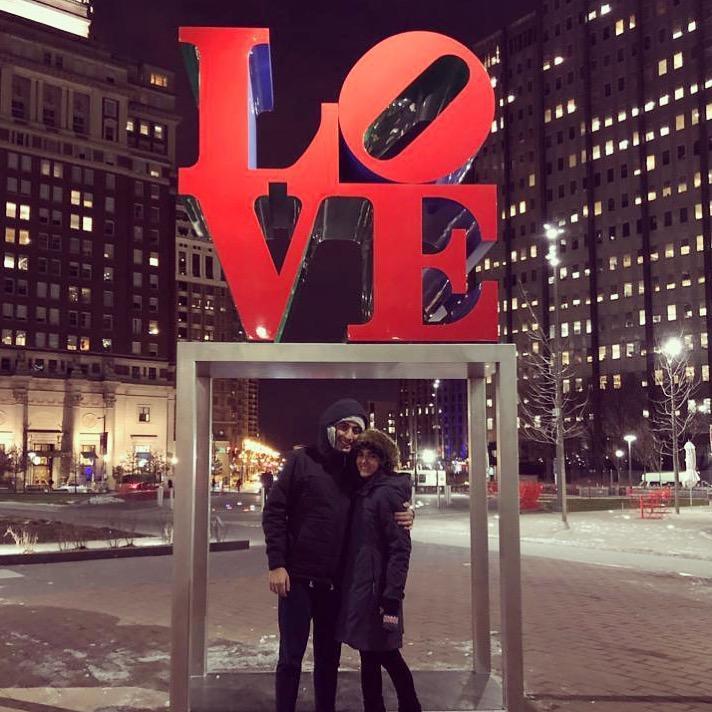 A cold night in Philly.