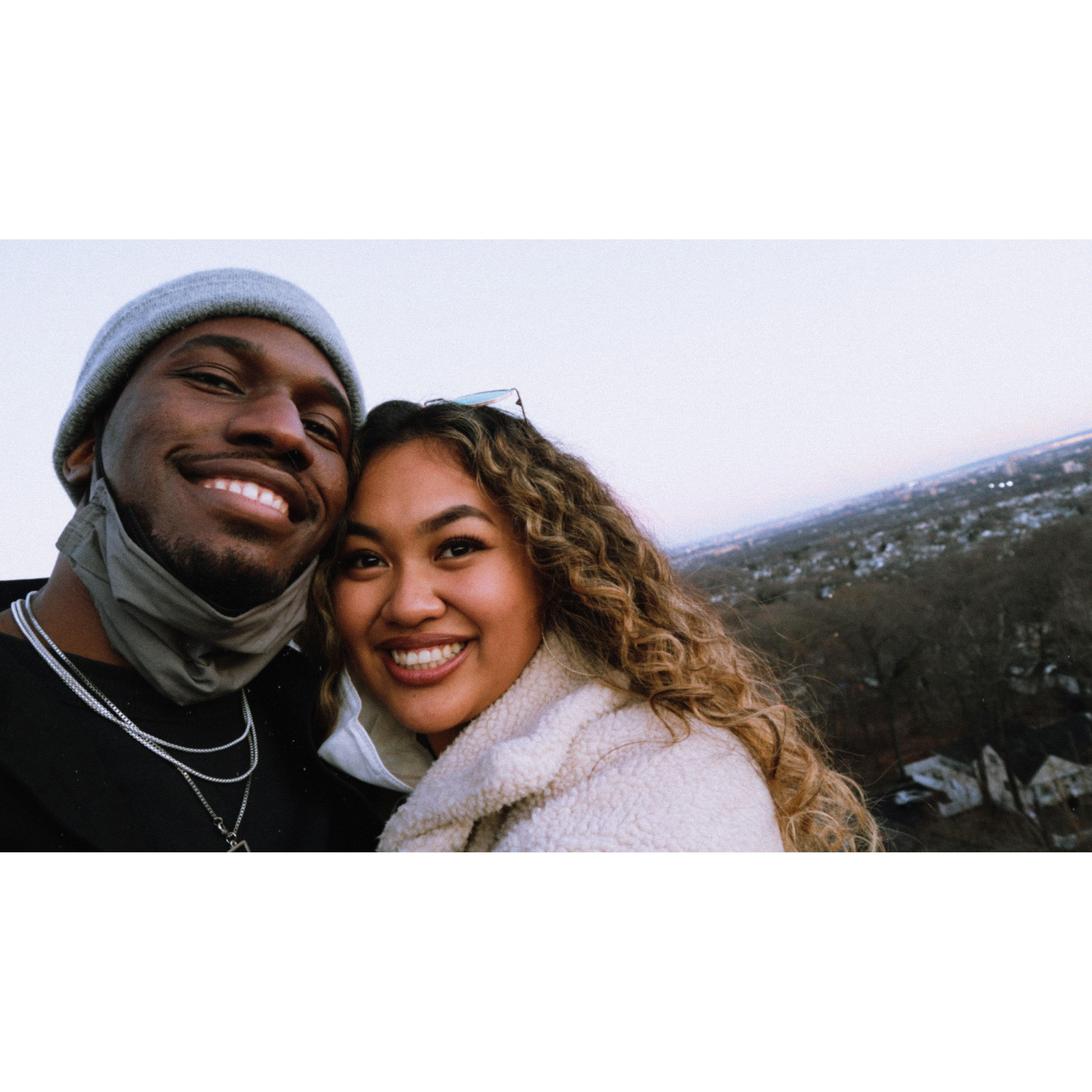 Eagle Rock 12/2020 - our first time taking selfies together!