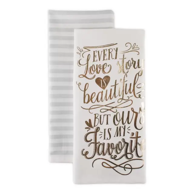 Love Story Kitchen Towels (Set of 2)