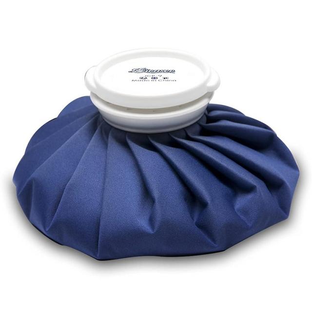 BICAREE Ice Pack for Injuries Reusable, Ice Bags Hot Water Bag for Hot & Cold Therapy and Pain Relief with Cover, No-Leak Elastic Breathable Ice Bag, Size 9"