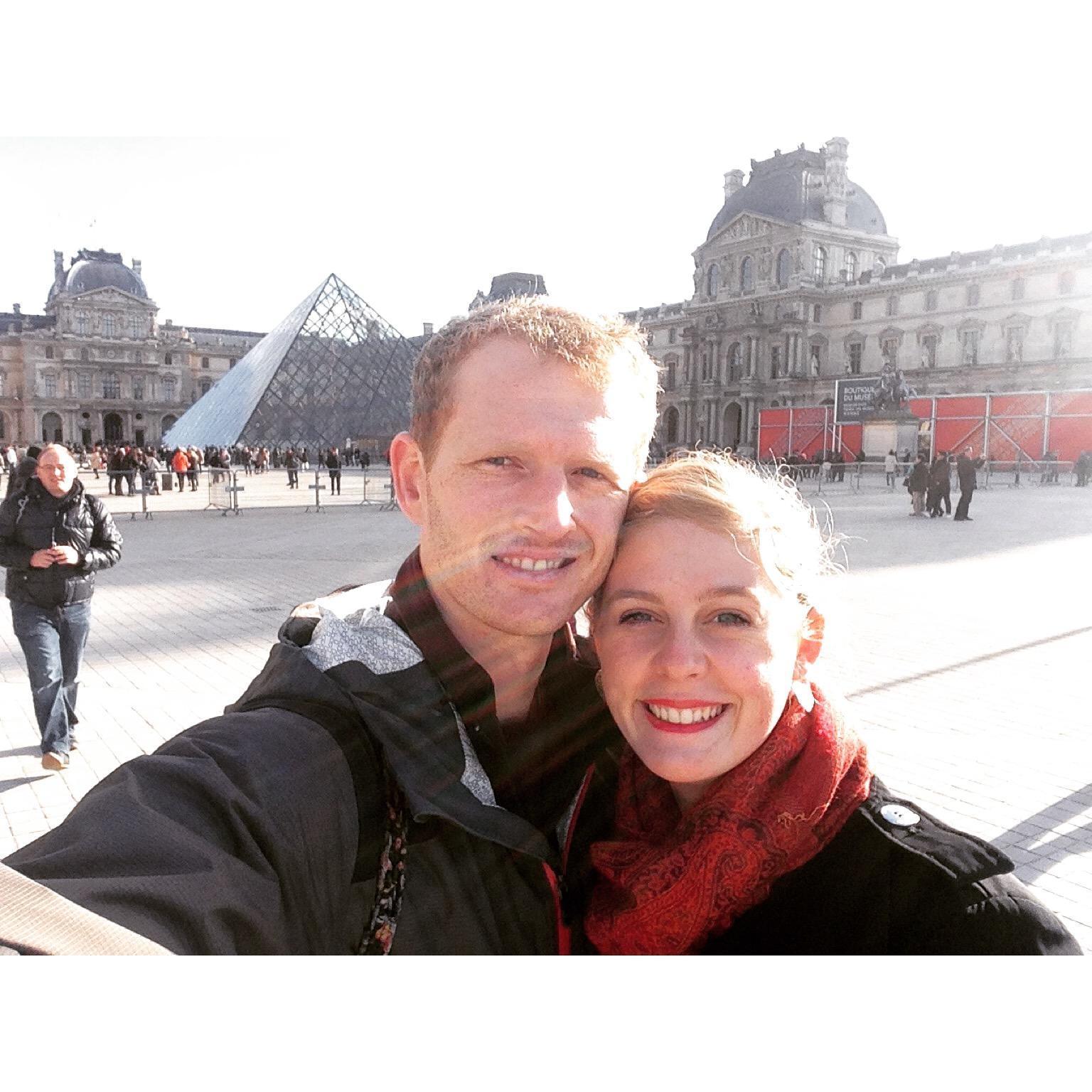 Fortunate to have 3 months in Europe together, including Paris at Christmas!