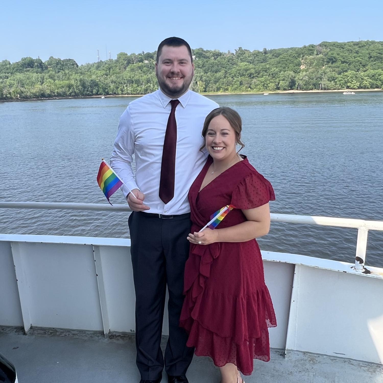 Andrew and Jakes wedding in Stillwater in June 2023
