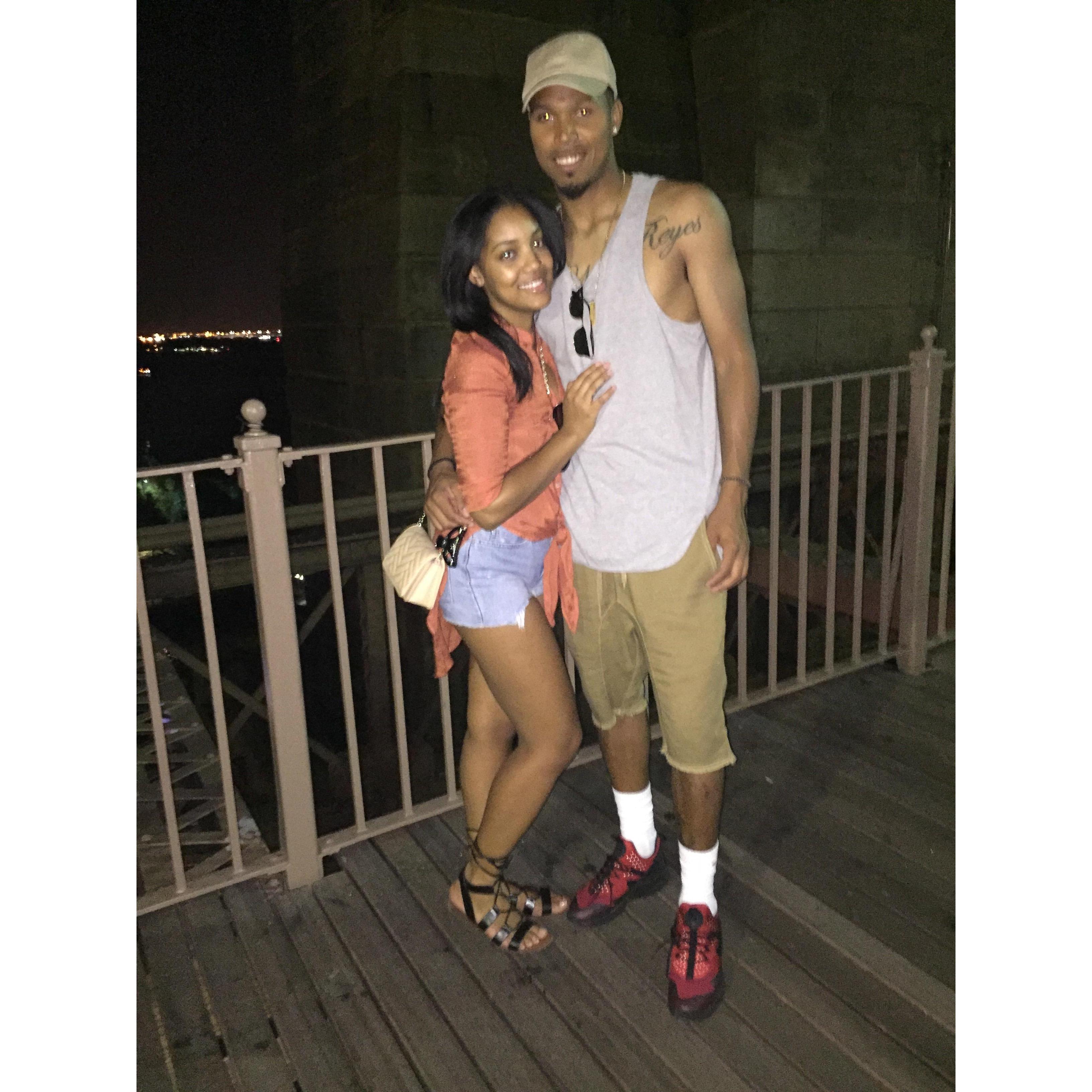 Walking the Brooklyn bridge