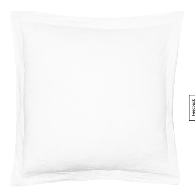Washed Linen Sham with Flange- KING