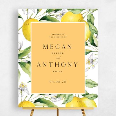 Honey, Yellow Wedding Sign - Praga Portrait