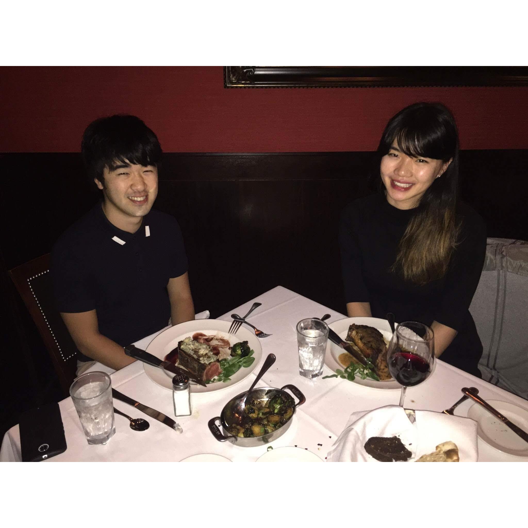 Celebrating our first Valentine's Day in Memphis at the Capital Grille. Lots of meat (and food coma-ing) was had :D