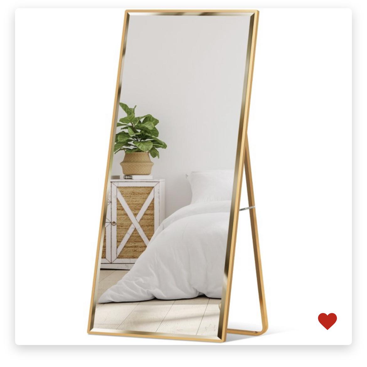 Best Choice Products 65x22in Full Length Mirror, Rectangular Beveled Wall Hanging & Leaning Floor Mirror