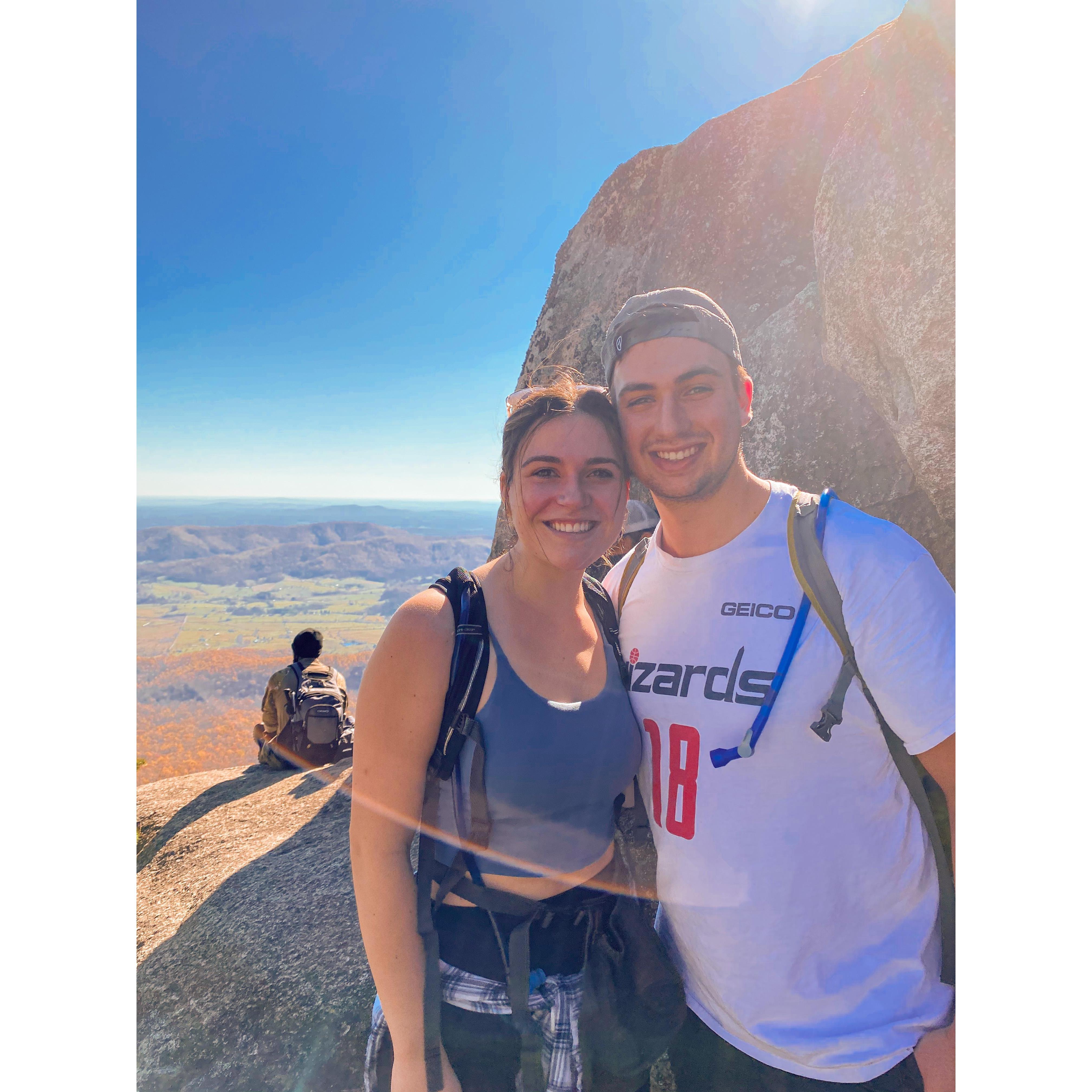 hiking at Old Rag