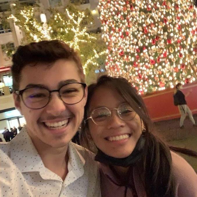 The Holidays have always been a romantic time for us... we LOVE the big tree at Glendale Galleria! This was actually taken when we were just besties... if they could see us now!